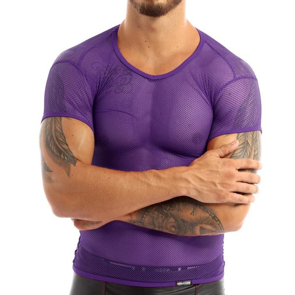 men's t-shirts msemis mens mesh see through fishnet vest shirt t streetwear clubwear breathable gym clothing muscle tank underwear, White;black
men's t-shirts msemis mens mesh see through fishnet vest shirt t streetwear clubwear breathable gym clothing muscle tank underwear, White;black