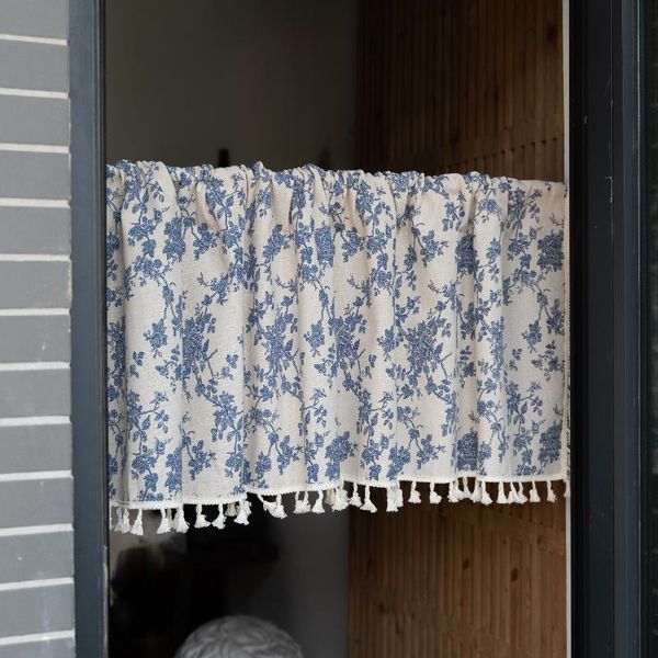curtain & drapes rod pocket small vintage blue and white porcelain floral print short door kitchen half-curtain for cabinet
curtain & drapes rod pocket small vintage blue and white porcelain floral print short door kitchen half-curtain for cabinet