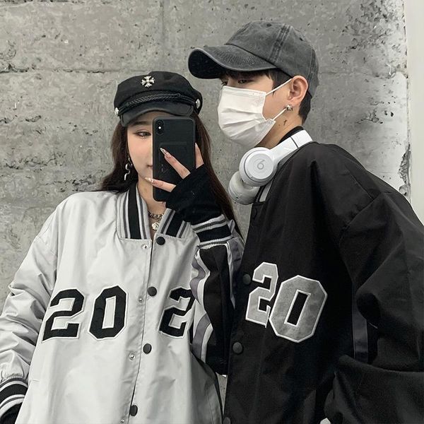 the new 2021 spring han edition ins original sufeng couples embroidered coat loose female students baseball uniform coat, Black;brown
the new 2021 spring han edition ins original sufeng couples embroidered coat loose female students baseball uniform coat, Black;brown