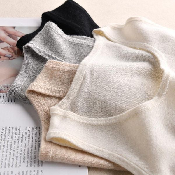 women's sweaters smpevrg summer lady cashmere sweater vest women and pullover o-neck sleeveless female knitted jumper, White;black
women's sweaters smpevrg summer lady cashmere sweater vest women and pullover o-neck sleeveless female knitted jumper, White;black