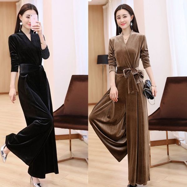 spring autumn elegant woman velvet gold women's overalls high waist leg bands break y671 nwvm, White;black
spring autumn elegant woman velvet gold women's overalls high waist leg bands break y671 nwvm, White;black