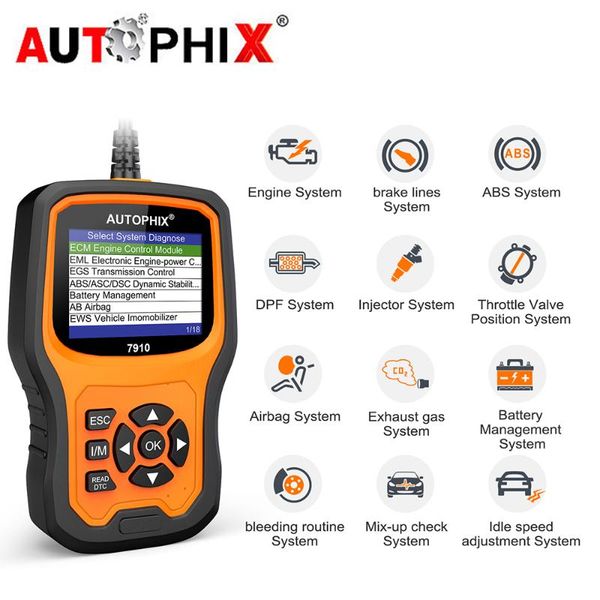 code readers & scan tools auix 7910 obd2 scanner diagnostic reader oil service full system epb sas airbag reset obd 2 multiple languages
code readers & scan tools auix 7910 obd2 scanner diagnostic reader oil service full system epb sas airbag reset obd 2 multiple languages