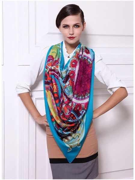 scarves fashion 100% twill wool scarf shawl floral large square 45 inch, Blue;gray
scarves fashion 100% twill wool scarf shawl floral large square 45 inch, Blue;gray