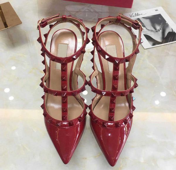summer designer woman high heel pointed sandals with rivets genuine leather 6cm 8cm 10cm lady wedding shoes 34-43 dust bag, Black
summer designer woman high heel pointed sandals with rivets genuine leather 6cm 8cm 10cm lady wedding shoes 34-43 dust bag, Black