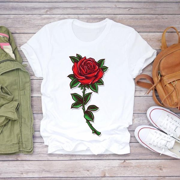 and women cartoon rose flower men valentine 90s fashion ladies print lady shirts womens graphic female tee, White;black
and women cartoon rose flower men valentine 90s fashion ladies print lady shirts womens graphic female tee, White;black