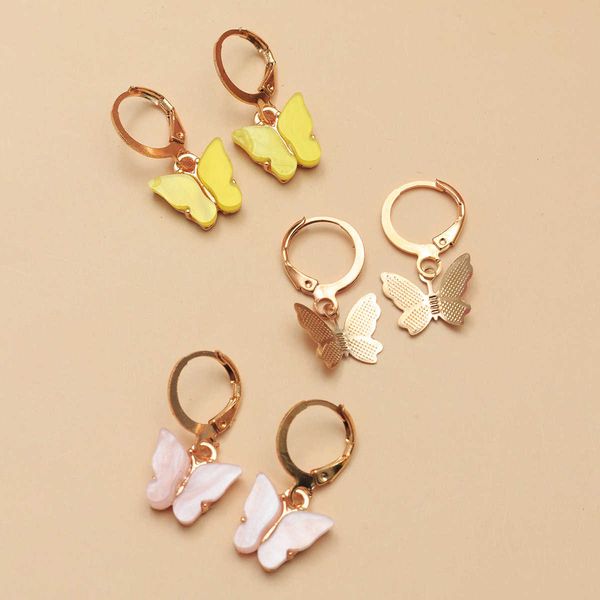 accessories: mesh red temperament color mixed with small earrings butterfly suit, Silver
accessories: mesh red temperament color mixed with small earrings butterfly suit, Silver