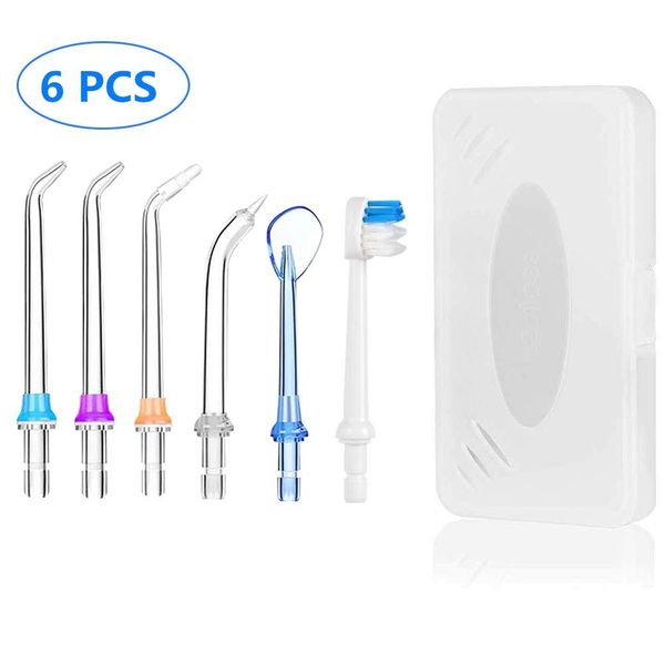 5x replaceable portable dental water flosser jet tips nozzle for oral irrigator dental water floss teeth cleaner+toothbrush head 
5x replaceable portable dental water flosser jet tips nozzle for oral irrigator dental water floss teeth cleaner+toothbrush head