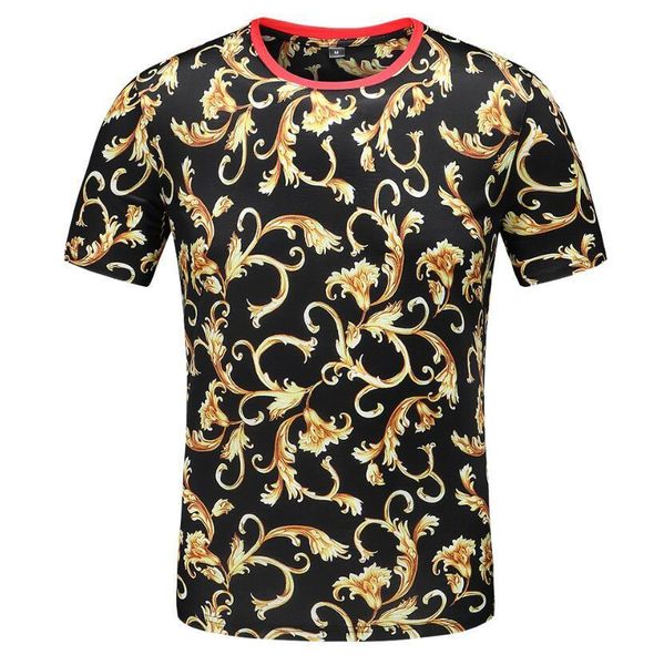 summer cotton men's t shirts fashion crew neck short sleeve t shirt classic floral printed designer tees, White;black
summer cotton men's t shirts fashion crew neck short sleeve t shirt classic floral printed designer tees, White;black