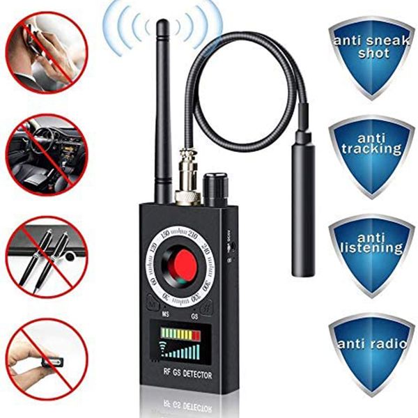 2021 new 1mhz-6.5ghz anti spy detector & camera finder detector hidden camera detector gsm audio bug finder gps signal lens rf tracker detec, Silver
2021 new 1mhz-6.5ghz anti spy detector & camera finder detector hidden camera detector gsm audio bug finder gps signal lens rf tracker detec, Silver
