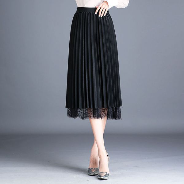 popular mesh double autumn new and face winter lace 2019 women's korean medium length pleated yarn a-line skirt hot, White;black
popular mesh double autumn new and face winter lace 2019 women's korean medium length pleated yarn a-line skirt hot, White;black