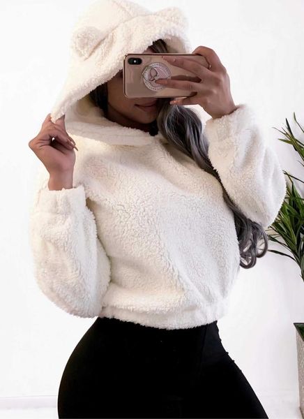 women's hoodies & sweatshirts bear ears warm plush women autumn shoulder crop teddy 2021 fashion pullover kawaii sweatshirt harajuku ho, Black
women's hoodies & sweatshirts bear ears warm plush women autumn shoulder crop teddy 2021 fashion pullover kawaii sweatshirt harajuku ho, Black