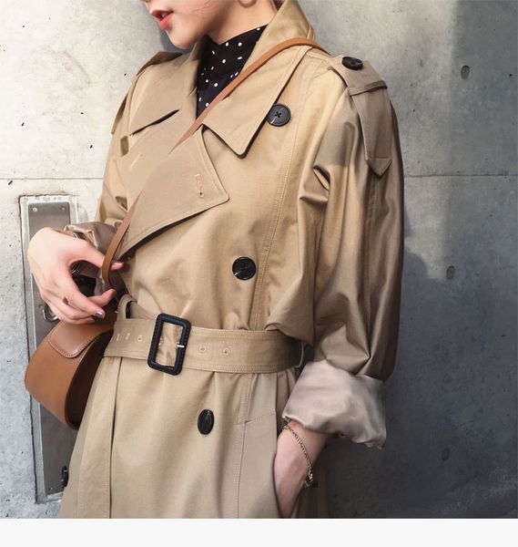 women's trench coats classic military style double breasted long trench coat business outerwear jacket, Tan;black
women's trench coats classic military style double breasted long trench coat business outerwear jacket, Tan;black