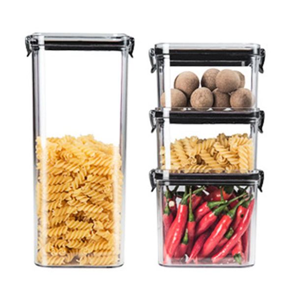 storage bottles & jars 460/1800ml plastic sealed kitchen box transparent food canister keep fresh clear container
storage bottles & jars 460/1800ml plastic sealed kitchen box transparent food canister keep fresh clear container