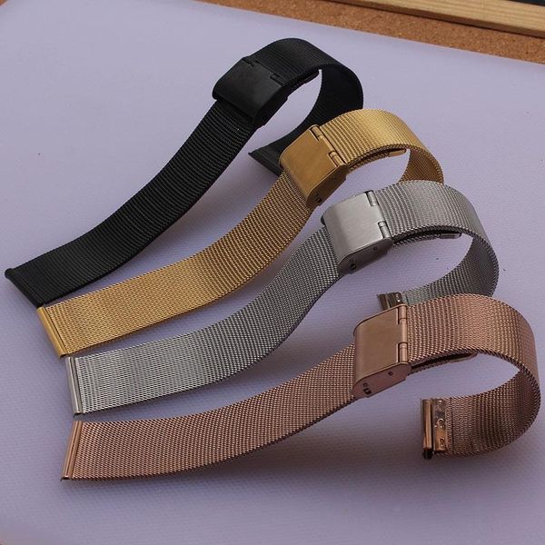 watch bands band thin watches bracelets 10mm 12mm 14mm 16mm 18mm 20mm 22mm 24mm silver gold black mesh watchbands folding buckle mens, Black;brown
watch bands band thin watches bracelets 10mm 12mm 14mm 16mm 18mm 20mm 22mm 24mm silver gold black mesh watchbands folding buckle mens, Black;brown
