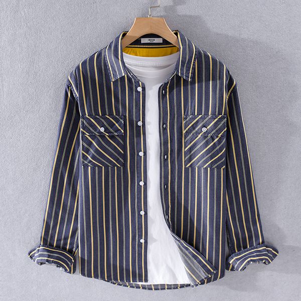 2021 new striped pure cotton spring and autumn long-sleeved brand trend shirts for men loose casual shirt mens chemise camisa 3ol2, White;black
2021 new striped pure cotton spring and autumn long-sleeved brand trend shirts for men loose casual shirt mens chemise camisa 3ol2, White;black