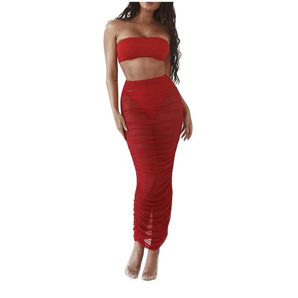 skirts womail women 2021 fashion casual pleated slim skirt perspective mesh beach solid long high waist mujer faldas, Black
skirts womail women 2021 fashion casual pleated slim skirt perspective mesh beach solid long high waist mujer faldas, Black