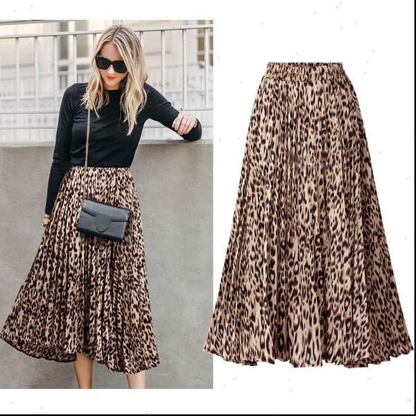 leopard print skirts womens 2021 new spring autumn elastic waist a line pleated midi skirt casual streetwear, Black
leopard print skirts womens 2021 new spring autumn elastic waist a line pleated midi skirt casual streetwear, Black