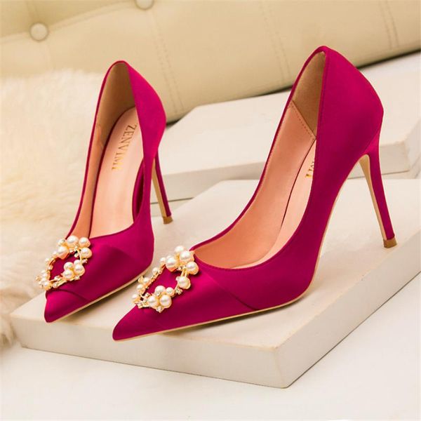 dress shoes big size 34-41 luxury crystal pearl woman wedding soft silk pointed toe women pumps high heels fashion party shallow, Black
dress shoes big size 34-41 luxury crystal pearl woman wedding soft silk pointed toe women pumps high heels fashion party shallow, Black