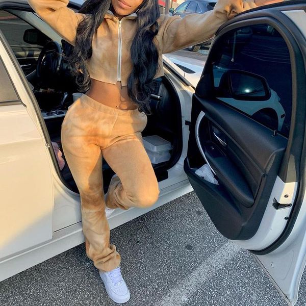 women's two piece pants tie dye print tracksuit 2 set women zip up cropped jacket coat and long pant casual jogging femme sporty sweats, White
women's two piece pants tie dye print tracksuit 2 set women zip up cropped jacket coat and long pant casual jogging femme sporty sweats, White