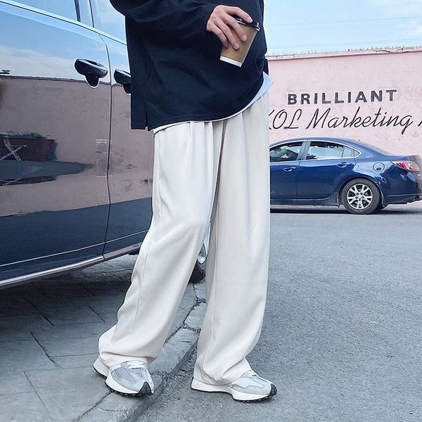 men's pants summer casual korean fashion loose drape straight-leg men 2021 streetwear wide-leg trousers, Black
men's pants summer casual korean fashion loose drape straight-leg men 2021 streetwear wide-leg trousers, Black