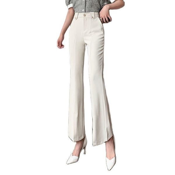 women's pants & capris women casual trousers 2021 autumn style slit and slim flared drape high-waist korean fashion clothing, Black;white
women's pants & capris women casual trousers 2021 autumn style slit and slim flared drape high-waist korean fashion clothing, Black;white