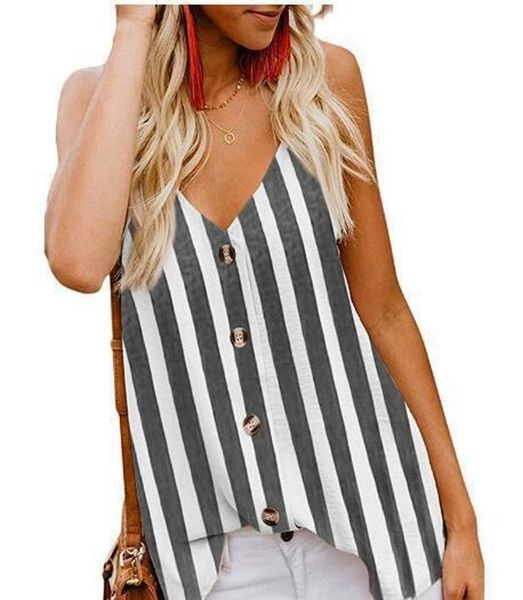 women's tanks & camis 2021 summer sling stripe v-neck buckle sleeveless shirt vest, White
women's tanks & camis 2021 summer sling stripe v-neck buckle sleeveless shirt vest, White