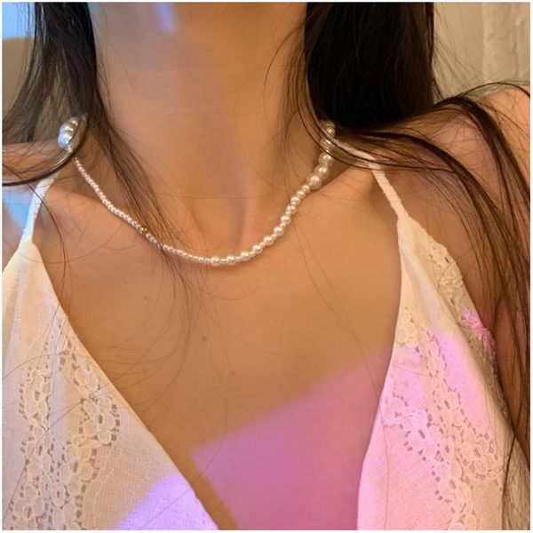 chains women jewelry simulated pearl necklace 2021 design vintage temperament choker for girl lady gifts, Silver
chains women jewelry simulated pearl necklace 2021 design vintage temperament choker for girl lady gifts, Silver