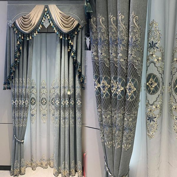 curtain & drapes chenille european embroidery tulle living room bedroom finished products customized
curtain & drapes chenille european embroidery tulle living room bedroom finished products customized