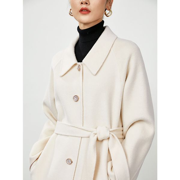 new european style over the knee long temperament lace double-sided cashmere coat womens autumn and winter loose woolen coat, Tan;black
new european style over the knee long temperament lace double-sided cashmere coat womens autumn and winter loose woolen coat, Tan;black