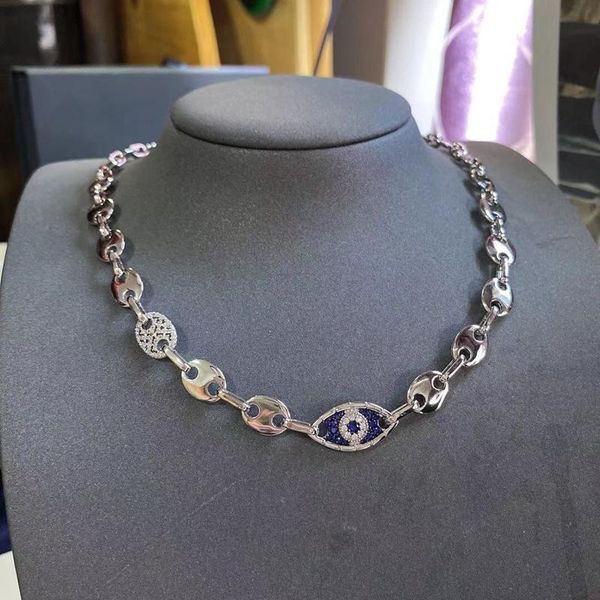 chains 925 sterling silver blue eyes necklace european ladies fashion paris design 1:1
chains 925 sterling silver blue eyes necklace european ladies fashion paris design 1:1