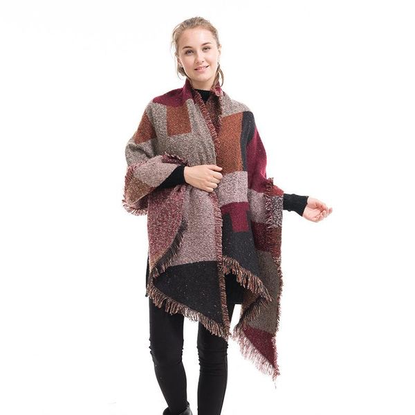 scarves luxury cashmere womens scarf spring winter plaid cappa opera cape wraps female tippet bandana headscarf foulard mujer, Blue;gray
scarves luxury cashmere womens scarf spring winter plaid cappa opera cape wraps female tippet bandana headscarf foulard mujer, Blue;gray