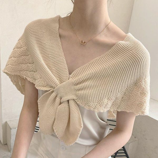 hats, scarves & gloves sets scarf knitted shawl women's outer wear spring and autumn ladies' neck guard shoulder waistcoat blanket, Blue;gray
hats, scarves & gloves sets scarf knitted shawl women's outer wear spring and autumn ladies' neck guard shoulder waistcoat blanket, Blue;gray
