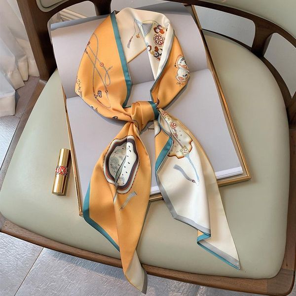scarves 2021 high-quality silk skinny scarf women necktie female neckscarf bag ribbon long narrow neck tie, Blue;gray
scarves 2021 high-quality silk skinny scarf women necktie female neckscarf bag ribbon long narrow neck tie, Blue;gray