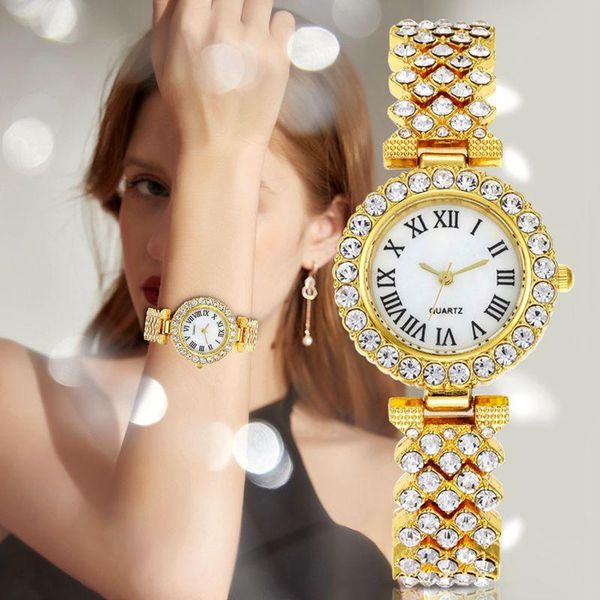 wristwatches women's fashion diamond inlaid gold rose goldstone watch alloy strap 2021 elegant and noble, Slivery;brown
wristwatches women's fashion diamond inlaid gold rose goldstone watch alloy strap 2021 elegant and noble, Slivery;brown