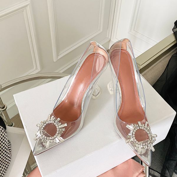 womens dress shoes fashion transparent pvc sunflower rhinestone buckle crystal heel pumps designer pointed toes wedding, Black
womens dress shoes fashion transparent pvc sunflower rhinestone buckle crystal heel pumps designer pointed toes wedding, Black