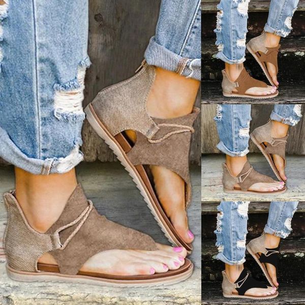 women sandals summer fashion ladies clip-toe shoes zipper comfortable sandals flats lady casual beach shoes plus size m140#, Black
women sandals summer fashion ladies clip-toe shoes zipper comfortable sandals flats lady casual beach shoes plus size m140#, Black