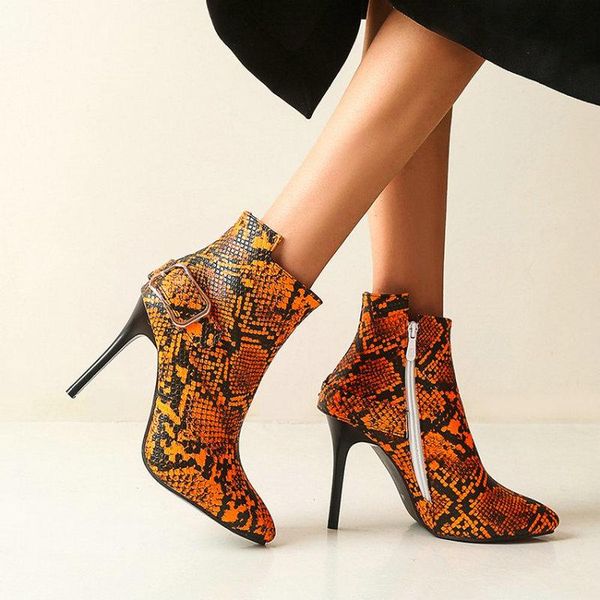 boots 2021 winter autumn thin high heels women's snakeskin printed yellow orange woman's shoes big size 35-48 ankle, Black
boots 2021 winter autumn thin high heels women's snakeskin printed yellow orange woman's shoes big size 35-48 ankle, Black