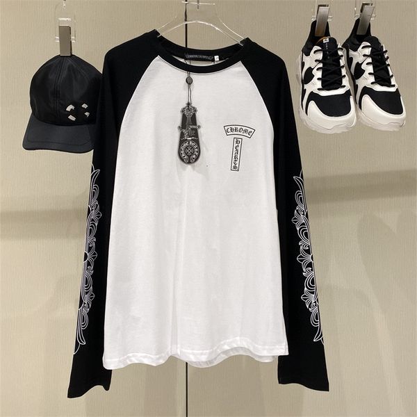 2021 early autumn new ch versatile double arm black and white stitching long sleeve loose t-shirt top, White;black
2021 early autumn new ch versatile double arm black and white stitching long sleeve loose t-shirt top, White;black