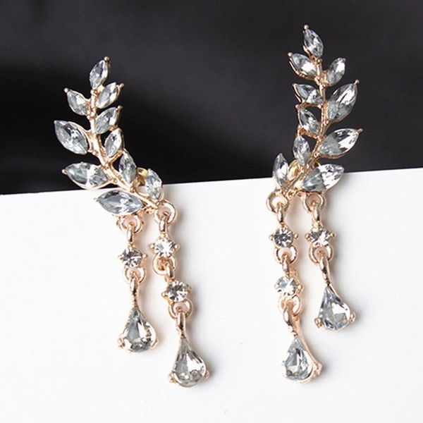 stud crystal long earrings for women cubic zircon leaf tassel 2021 silver color bridal wedding fashion jewelry, Golden;silver
stud crystal long earrings for women cubic zircon leaf tassel 2021 silver color bridal wedding fashion jewelry, Golden;silver
