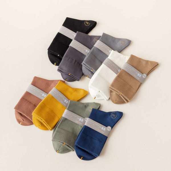 men's socks spring autumn color casual pure cotton formal business middle tube all siro spinning combed, Black
men's socks spring autumn color casual pure cotton formal business middle tube all siro spinning combed, Black