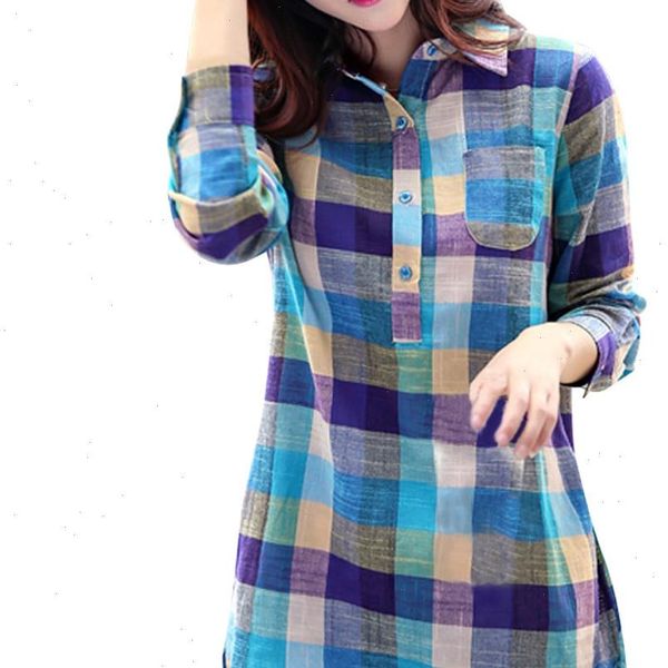 women plaid shirt casual matching color long sleeve button loose plaid shirt blouse work office casual blouse women top, White
women plaid shirt casual matching color long sleeve button loose plaid shirt blouse work office casual blouse women top, White