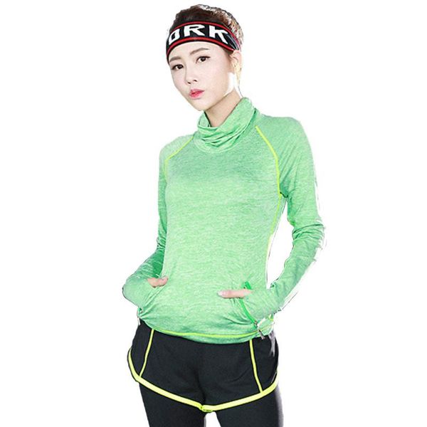 women yoga shirts gym sport t shirt zipper pockets fitness turtleneck quick dry running long sleeve tee shirts, White;red
women yoga shirts gym sport t shirt zipper pockets fitness turtleneck quick dry running long sleeve tee shirts, White;red