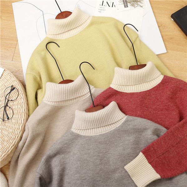 new knitted 2021 autumn color patch turtleneck women warm and pullovers winter sweater tricot pull femme 3icy, White;black
new knitted 2021 autumn color patch turtleneck women warm and pullovers winter sweater tricot pull femme 3icy, White;black