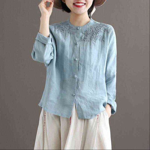 autumn arts style womens blouses long sleeve o neck loose vintage embroidery cotton linen femme blusas plus size d418, White
autumn arts style womens blouses long sleeve o neck loose vintage embroidery cotton linen femme blusas plus size d418, White