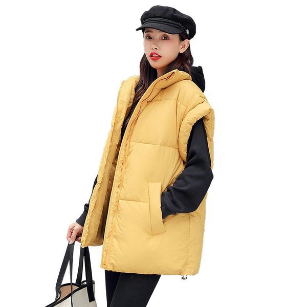 women's vests large size autumn winter vest women waistcoat 2021 fashion female loose sleeveless jackets thick warm coats, Black;white
women's vests large size autumn winter vest women waistcoat 2021 fashion female loose sleeveless jackets thick warm coats, Black;white