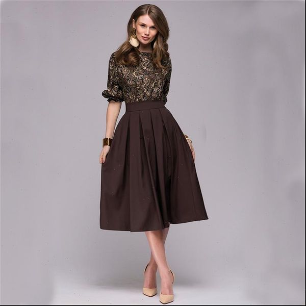2021 spring new bohemian fashion womens print dress fake two piece casual o collar elegant dance mid calf dress vestidos, Black;gray
2021 spring new bohemian fashion womens print dress fake two piece casual o collar elegant dance mid calf dress vestidos, Black;gray