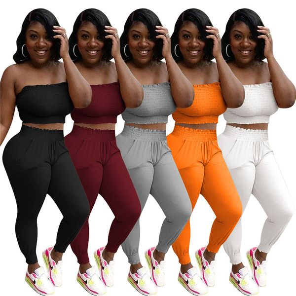 women's two piece pants wholesale items in bulk lots summer pant sets for women set solid strapless pantsuits outfits m7024 by dhl, White
women's two piece pants wholesale items in bulk lots summer pant sets for women set solid strapless pantsuits outfits m7024 by dhl, White