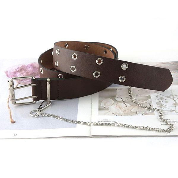belts fashion vintage rivet belt adjustable punk chain leather waistband all-match women jeans decorative waist, Black;brown
belts fashion vintage rivet belt adjustable punk chain leather waistband all-match women jeans decorative waist, Black;brown