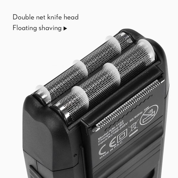kemei rechargeable electric shaver for men twin blade reciprocating beard razor face care multifunction cordless strong trimmer
kemei rechargeable electric shaver for men twin blade reciprocating beard razor face care multifunction cordless strong trimmer