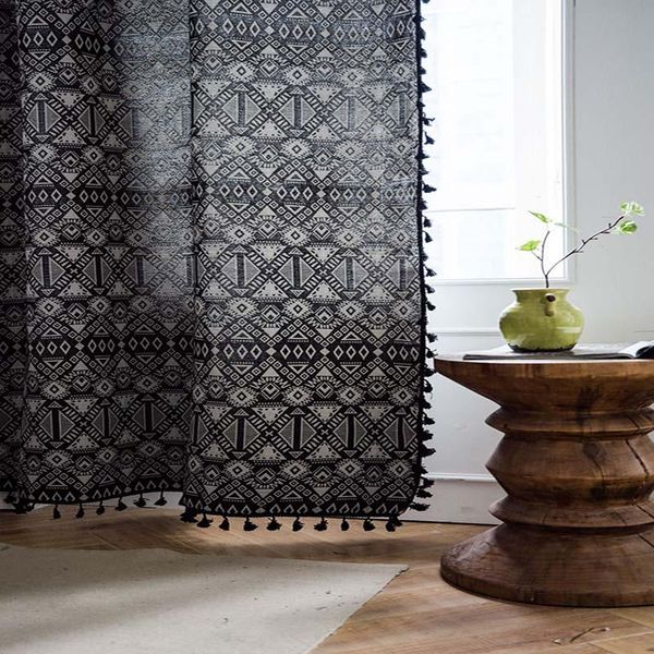 curtain & drapes bohemian tassel black curtains bedroom jacquard geometric american living room country bay window long
curtain & drapes bohemian tassel black curtains bedroom jacquard geometric american living room country bay window long